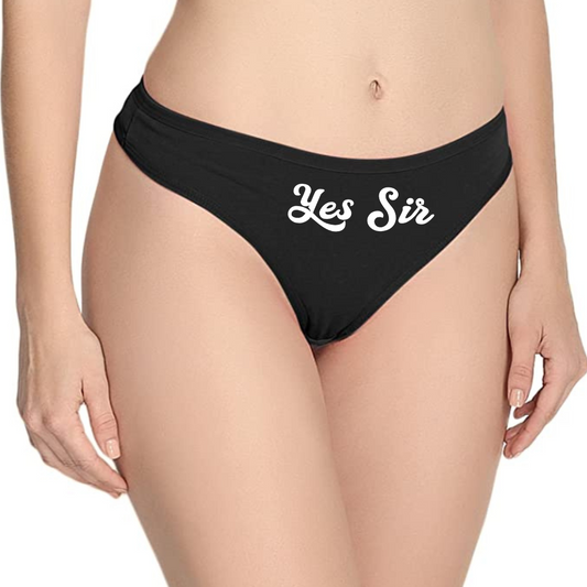 Culotte string en coton Yes Sir