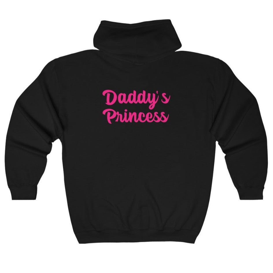 Daddy's Princess Unisex Heavy Blend Full Zip Hoodie Sweatshirt