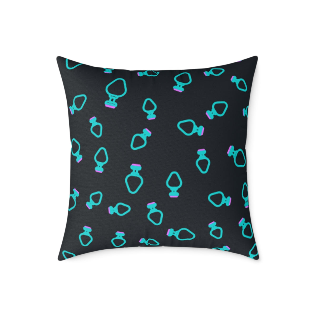 BDSM Putt Plug Spun Polyester Square Pillow