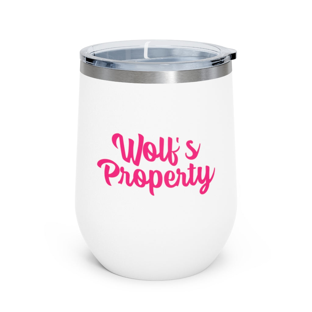 Wolf's Property, 12oz Insulated Wine Tumbler