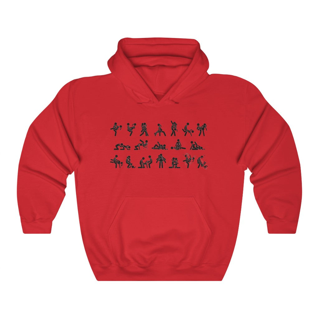 Sex Positions Unisex Heavy Blend Hoodie Sweatshirt