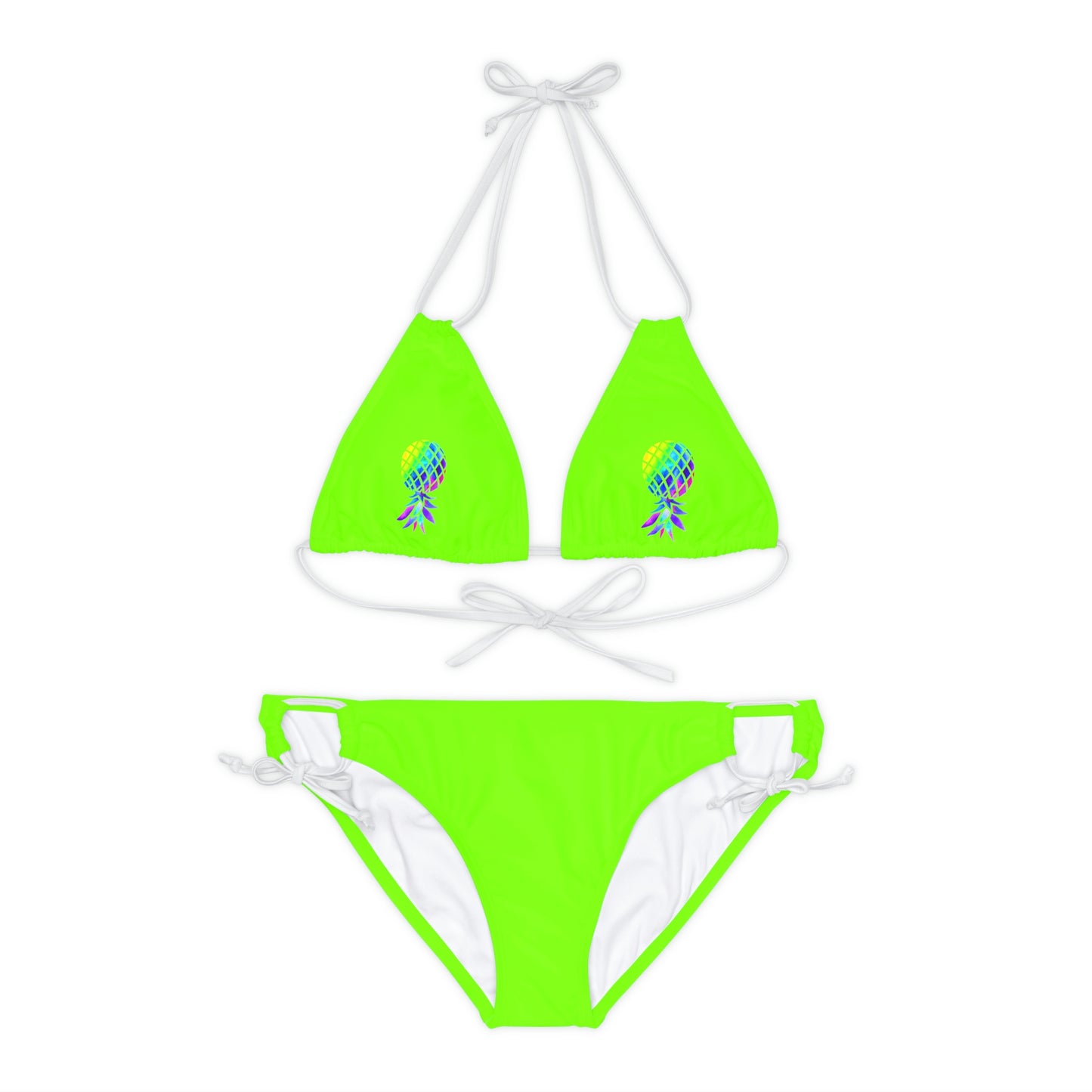 Upside down Pineapple Strappy Bikini Set