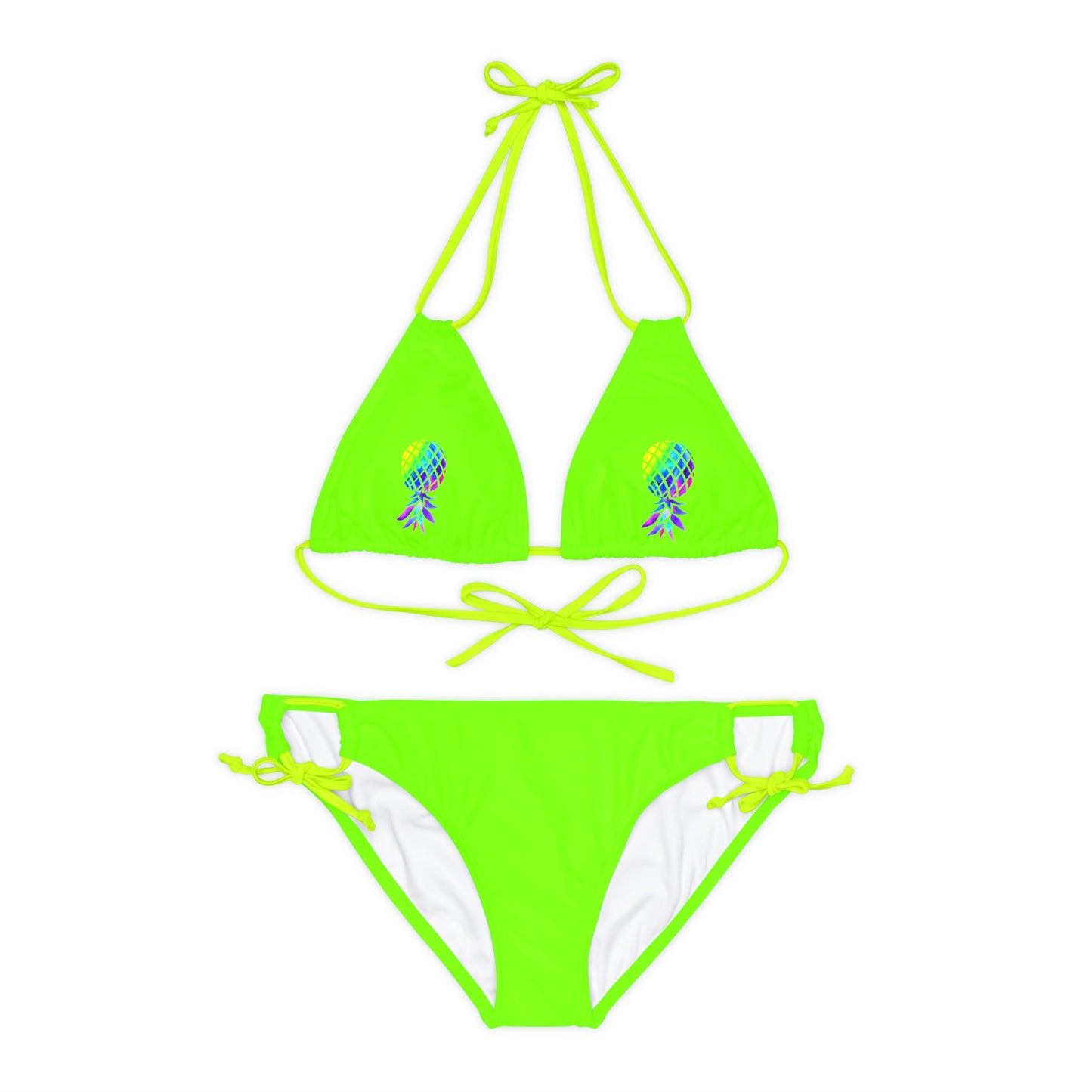 Upside down Pineapple Strappy Bikini Set