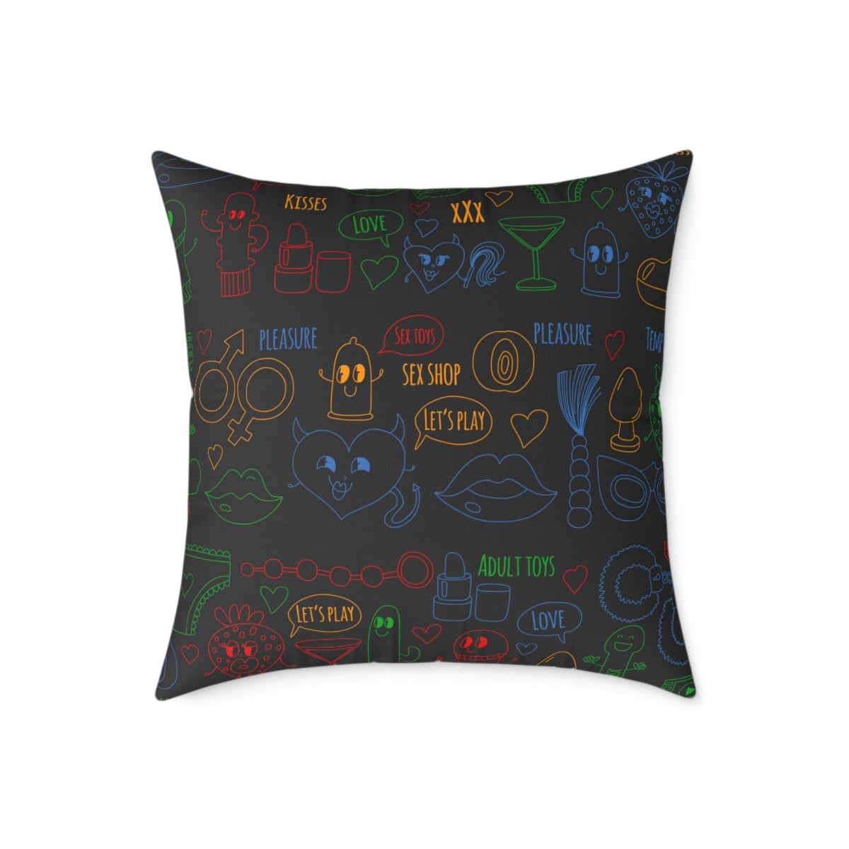 BDSM Sex Spun Polyester Square Pillow