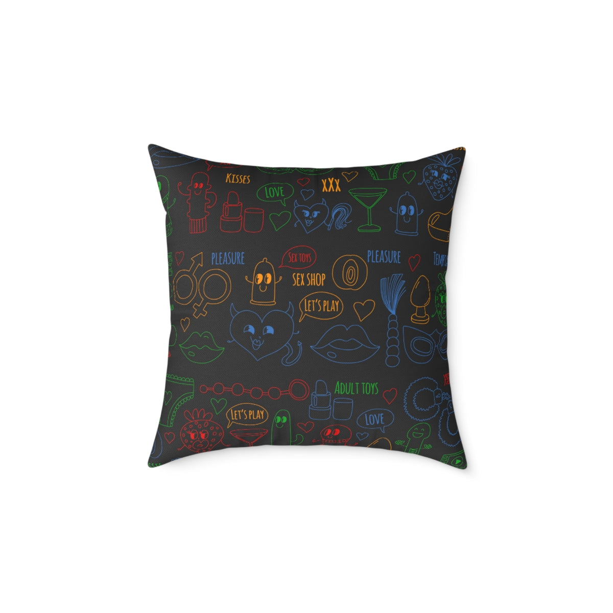 BDSM Sex Spun Polyester Square Pillow