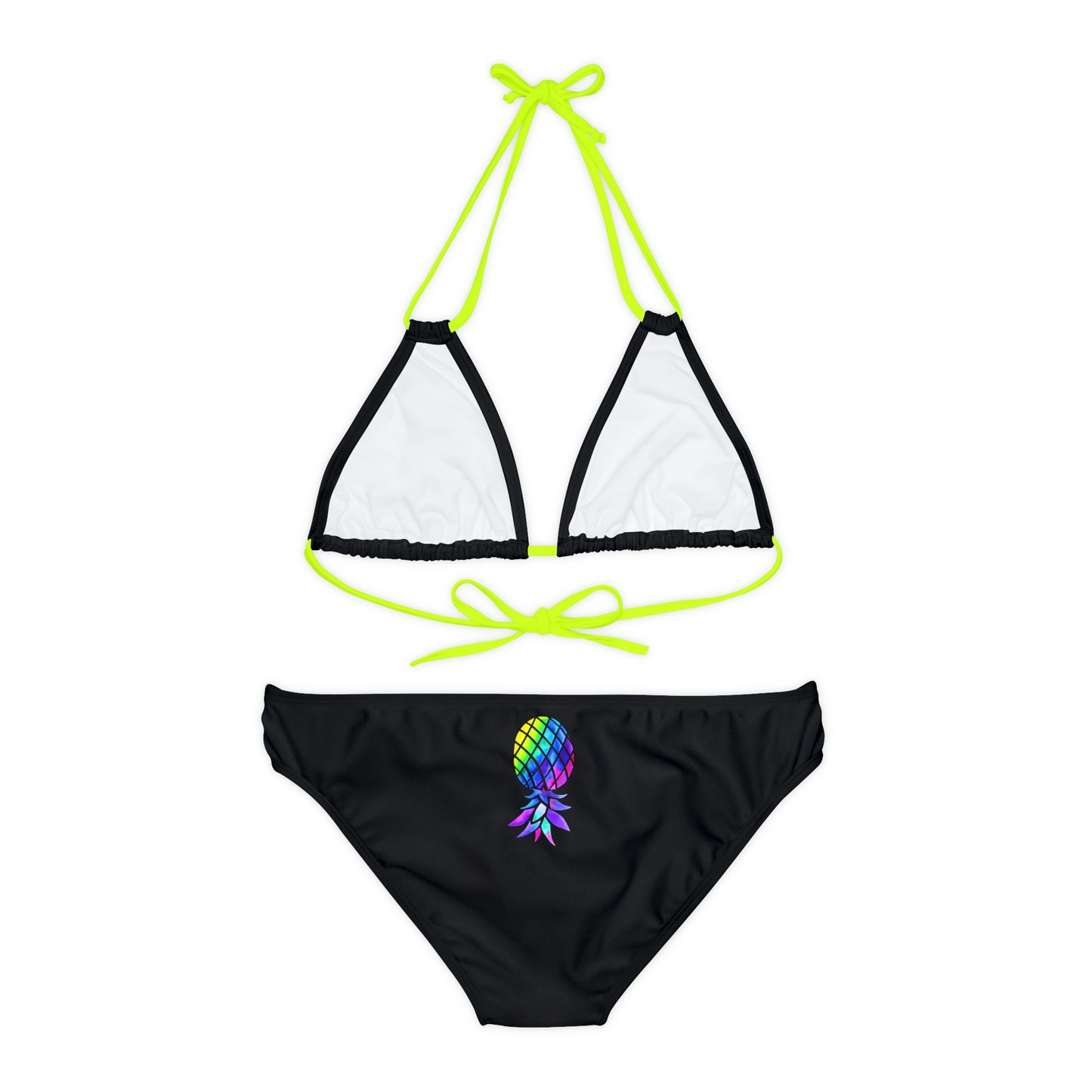 Upside down Pineapple Strappy Bikini Set