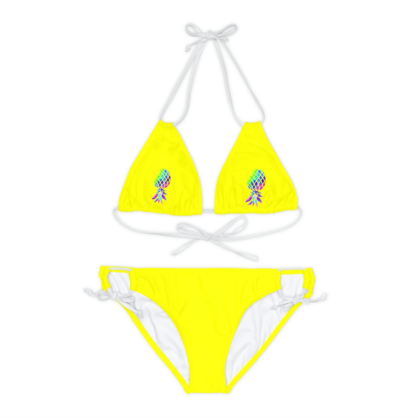 Upside down Pineapple Strappy Bikini Set