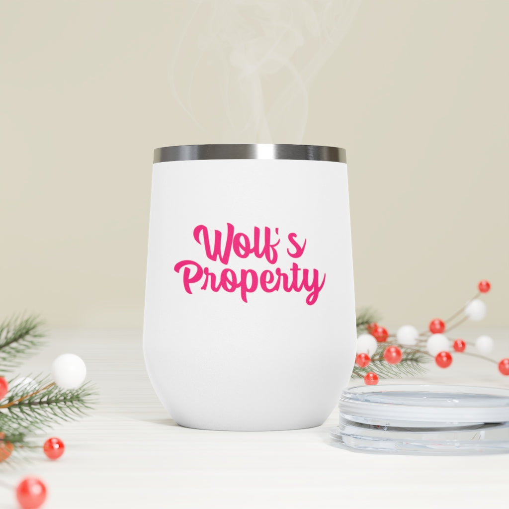 Wolf's Property, 12oz Insulated Wine Tumbler