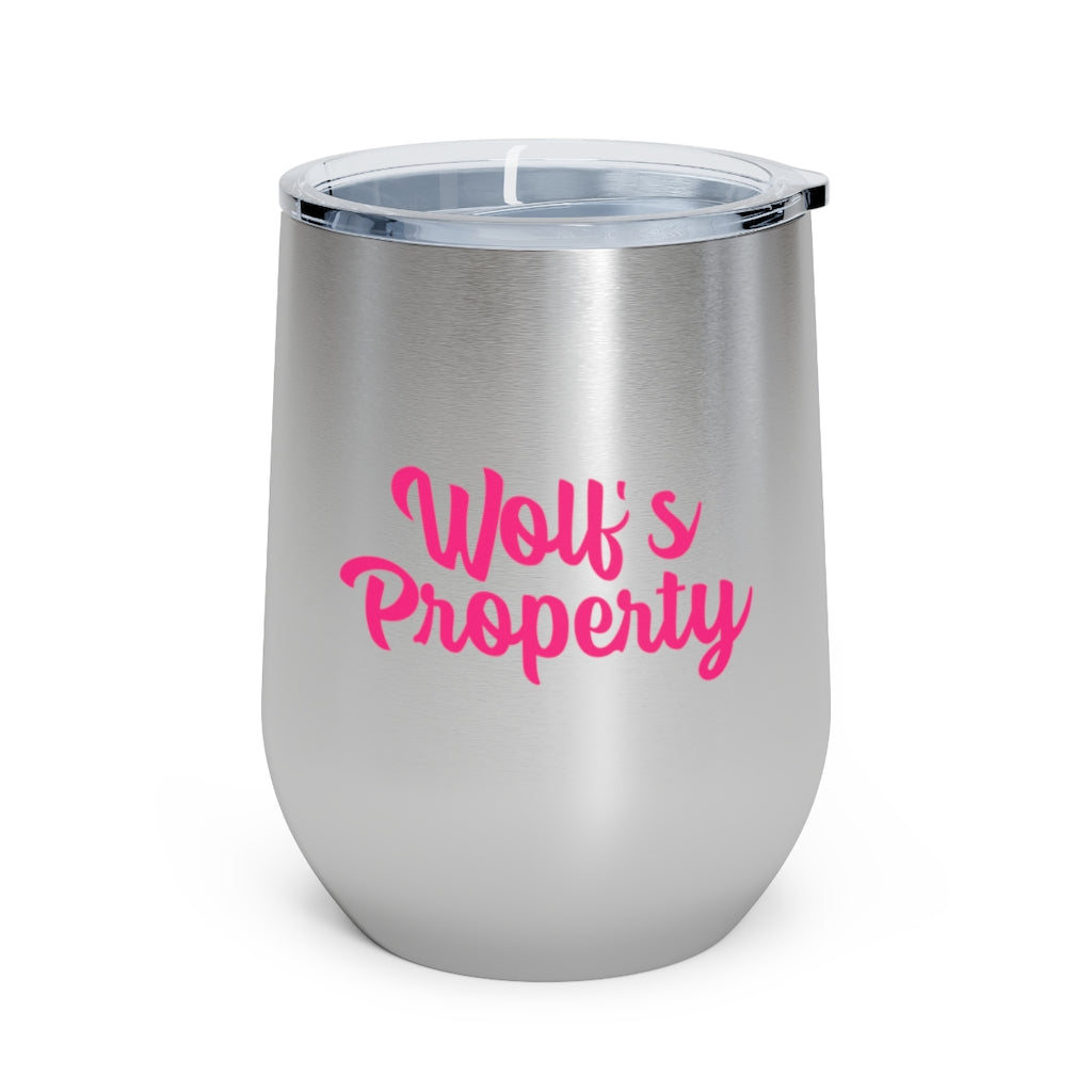 Wolf's Property, 12oz Insulated Wine Tumbler