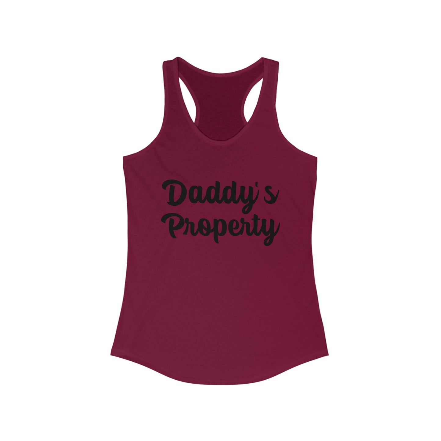 Daddy's Property Women's Ideal Racerback Tank Top