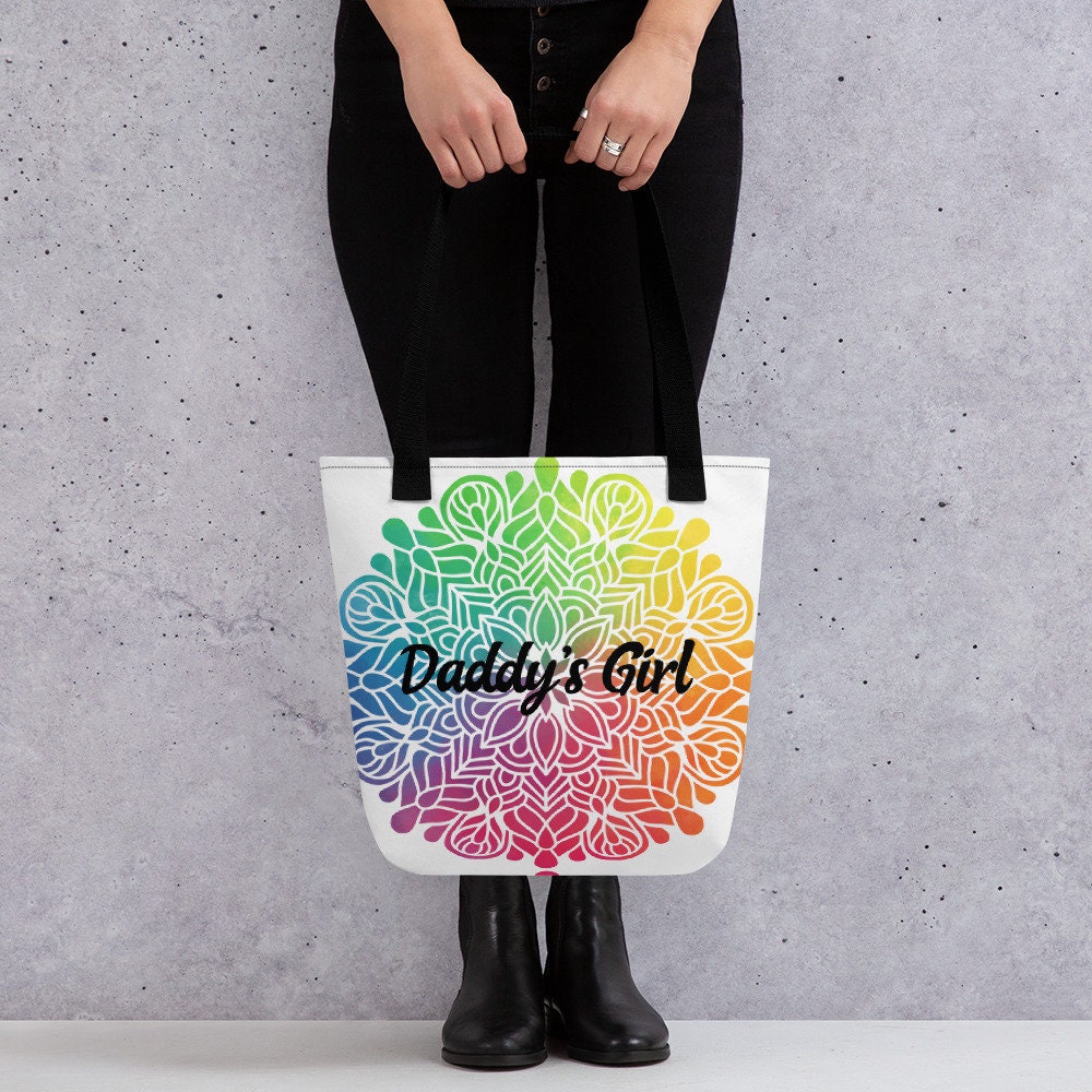 Daddy's Girl Mandala Tote Bag