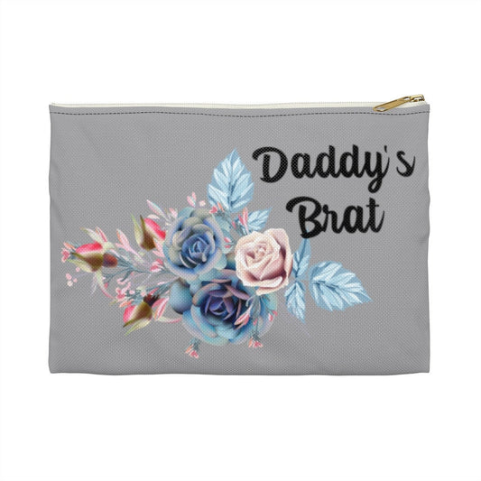 Daddy's Brat Grey Accessory Pouch