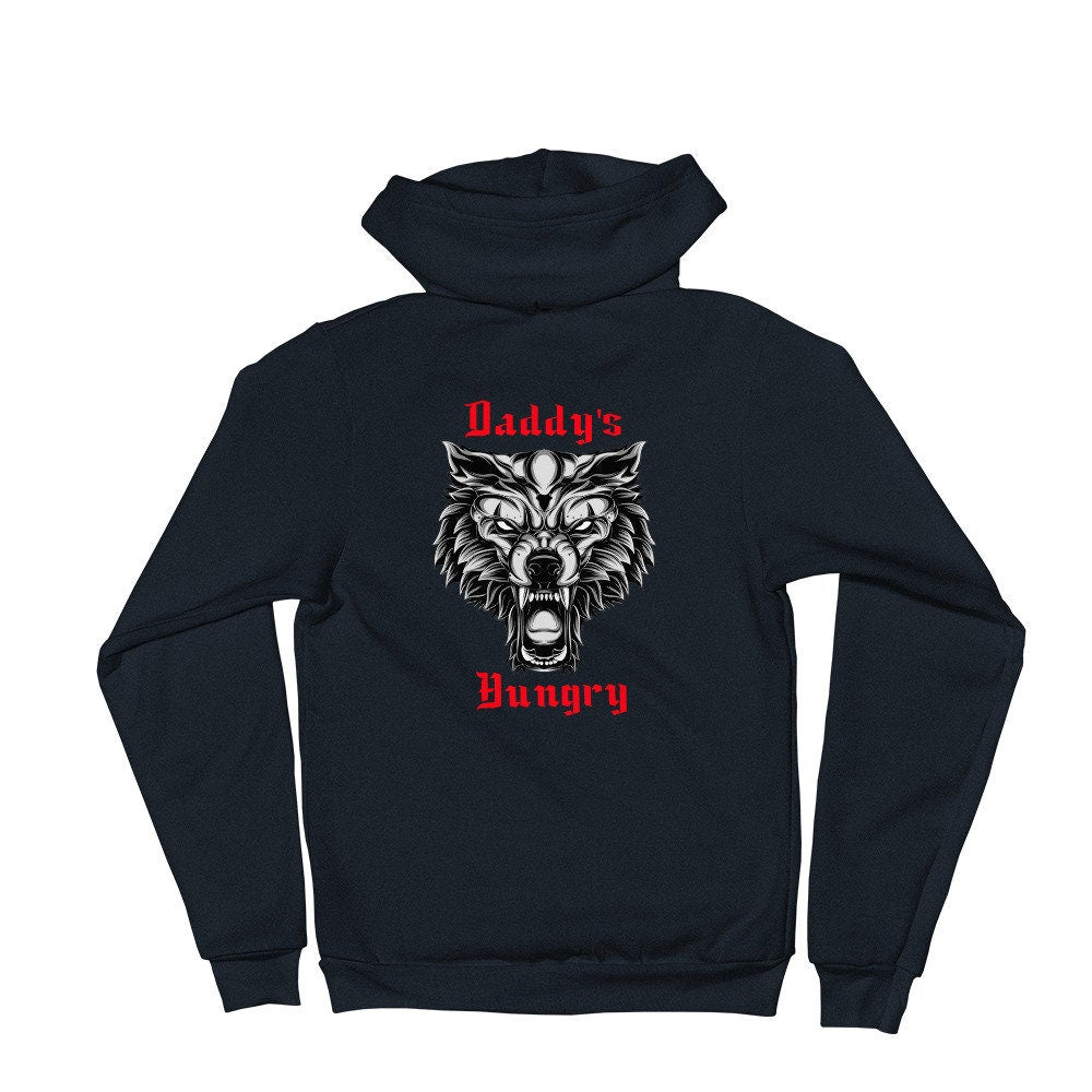 Daddy's Hungry Unisex Heavy Blend Full Zip BDSM Hoodie Sweatshirt