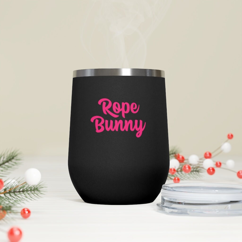 Rope Bunny, 12oz Insulated Wine Tumbler