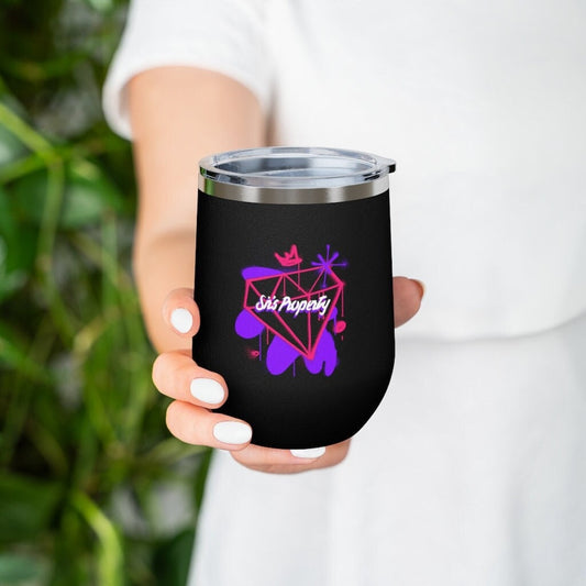 Sir's Property Graffiti Wine Tumbler, 12oz