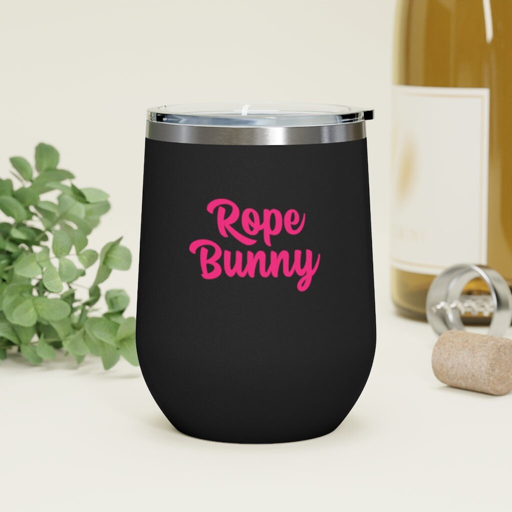 Verre à vin isolé Rope Bunny, 12 oz