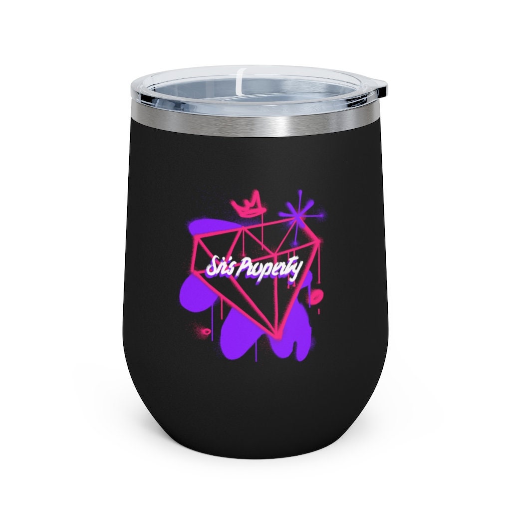 Sir's Property Graffiti Wine Tumbler, 12oz