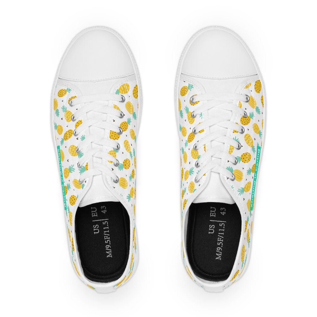 Upside Down Pineapple Men's Low Top Sneakers