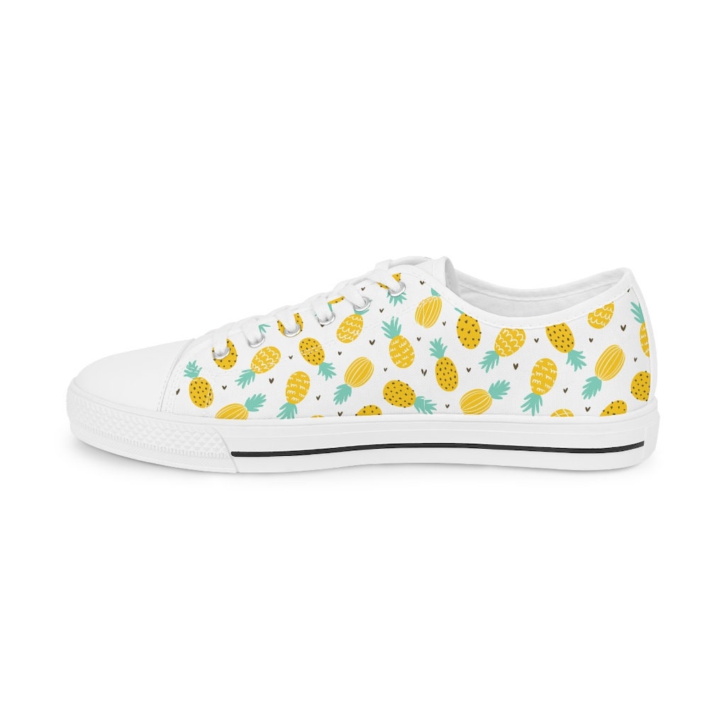 Upside Down Pineapple Men's Low Top Sneakers