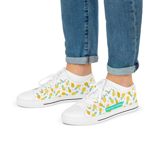 Upside Down Pineapple Men's Low Top Sneakers