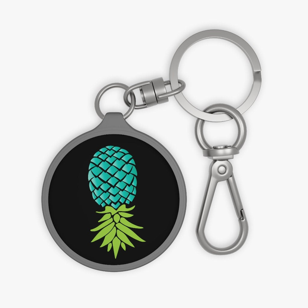 Upside Down Pineapple Keyring / Keychain