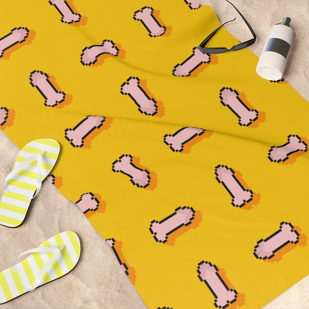 Penis Standard Beach Towel, 30x60