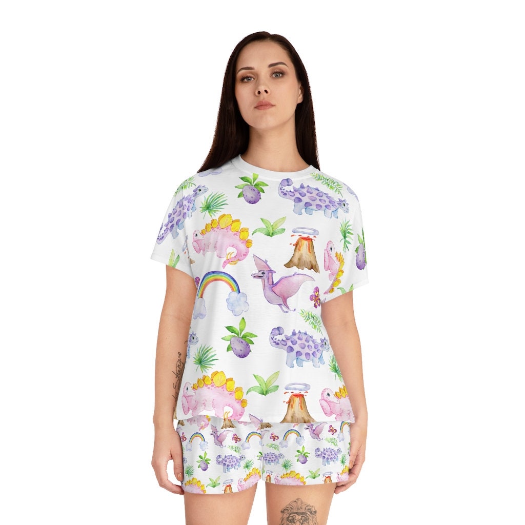 Ensemble pyjama court pour femme Dino Daddy's Good Girl