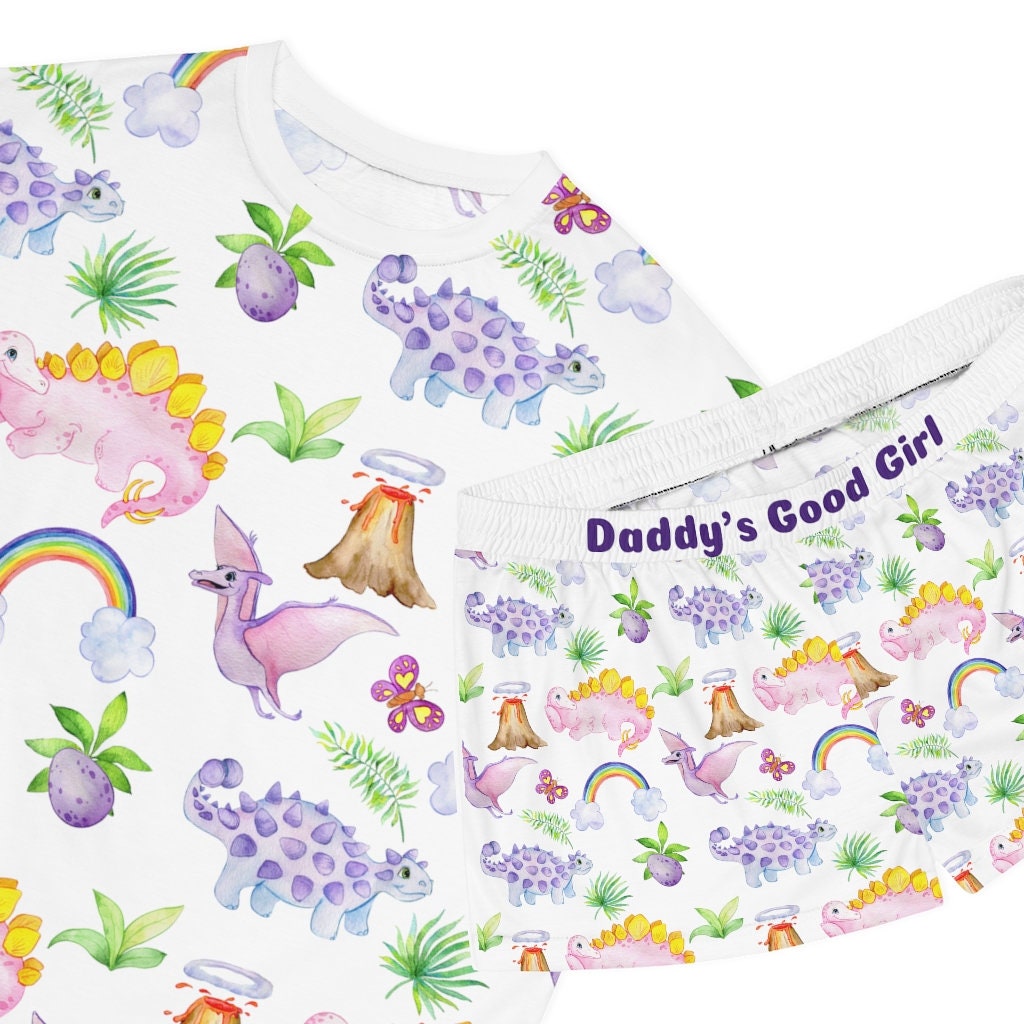 Ensemble pyjama court pour femme Dino Daddy's Good Girl