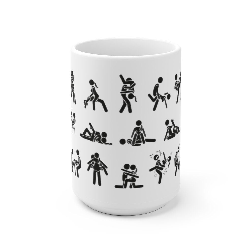 Fuck Me Sex Positions White Ceramic Mug