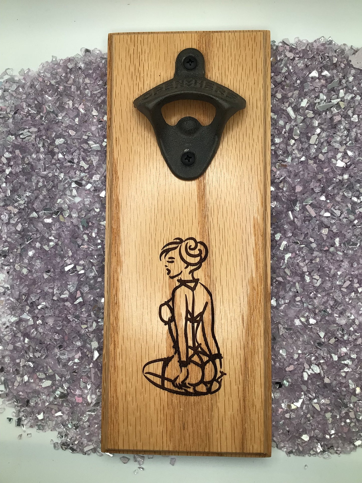 BDSM Submissive Women Wood Bottle Opener