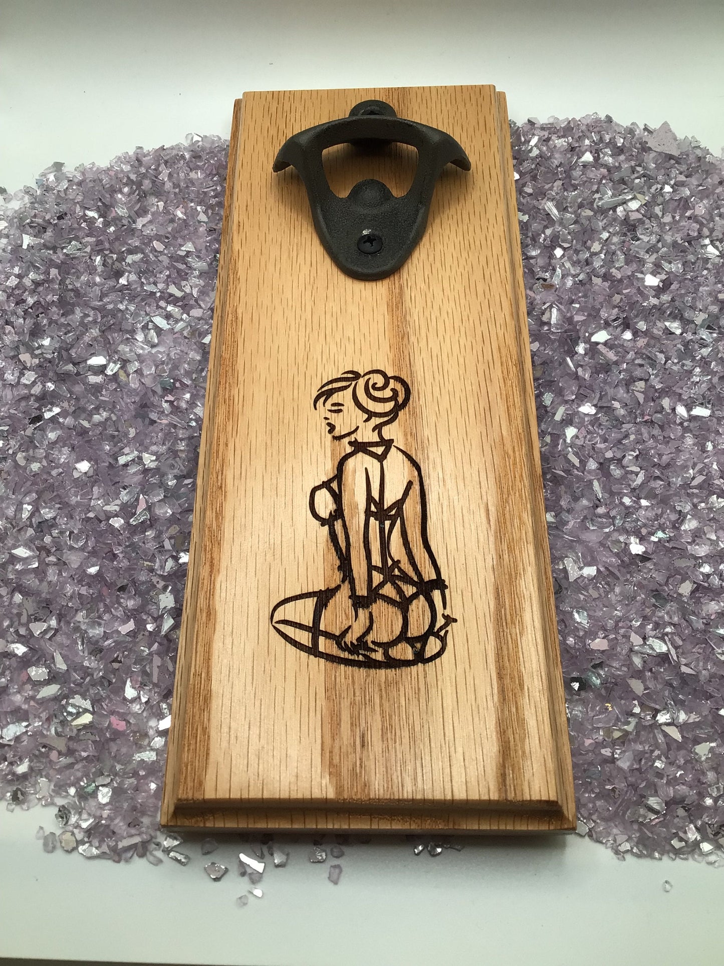 BDSM Submissive Women Wood Bottle Opener