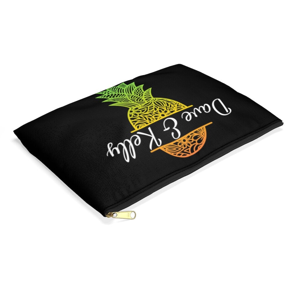 Upside Down Pineapple Name Accessory Pouch, Swingers