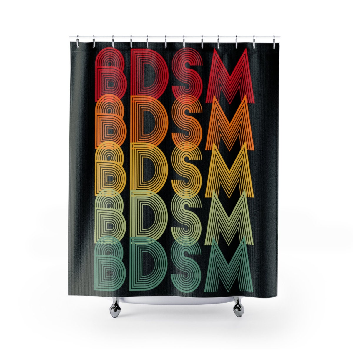 BDSM Retro Shower Curtains