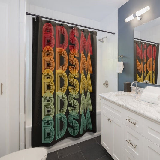 BDSM Retro Shower Curtains