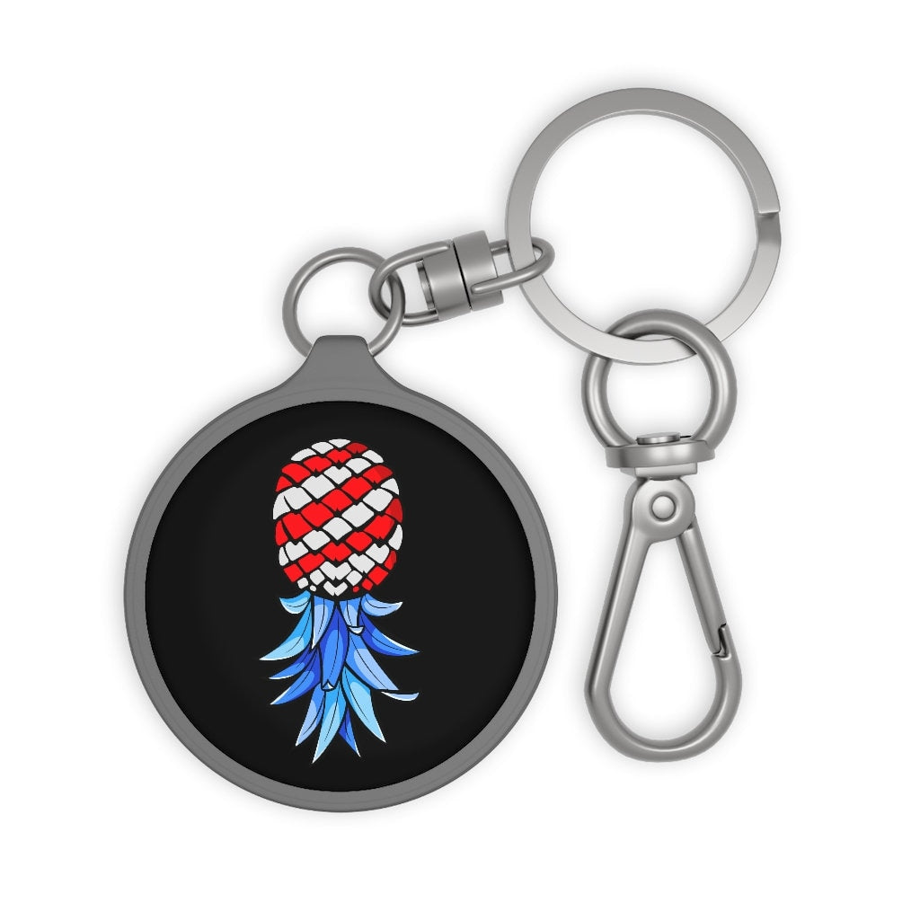 American Flag Upside Down Pineapple Keyring