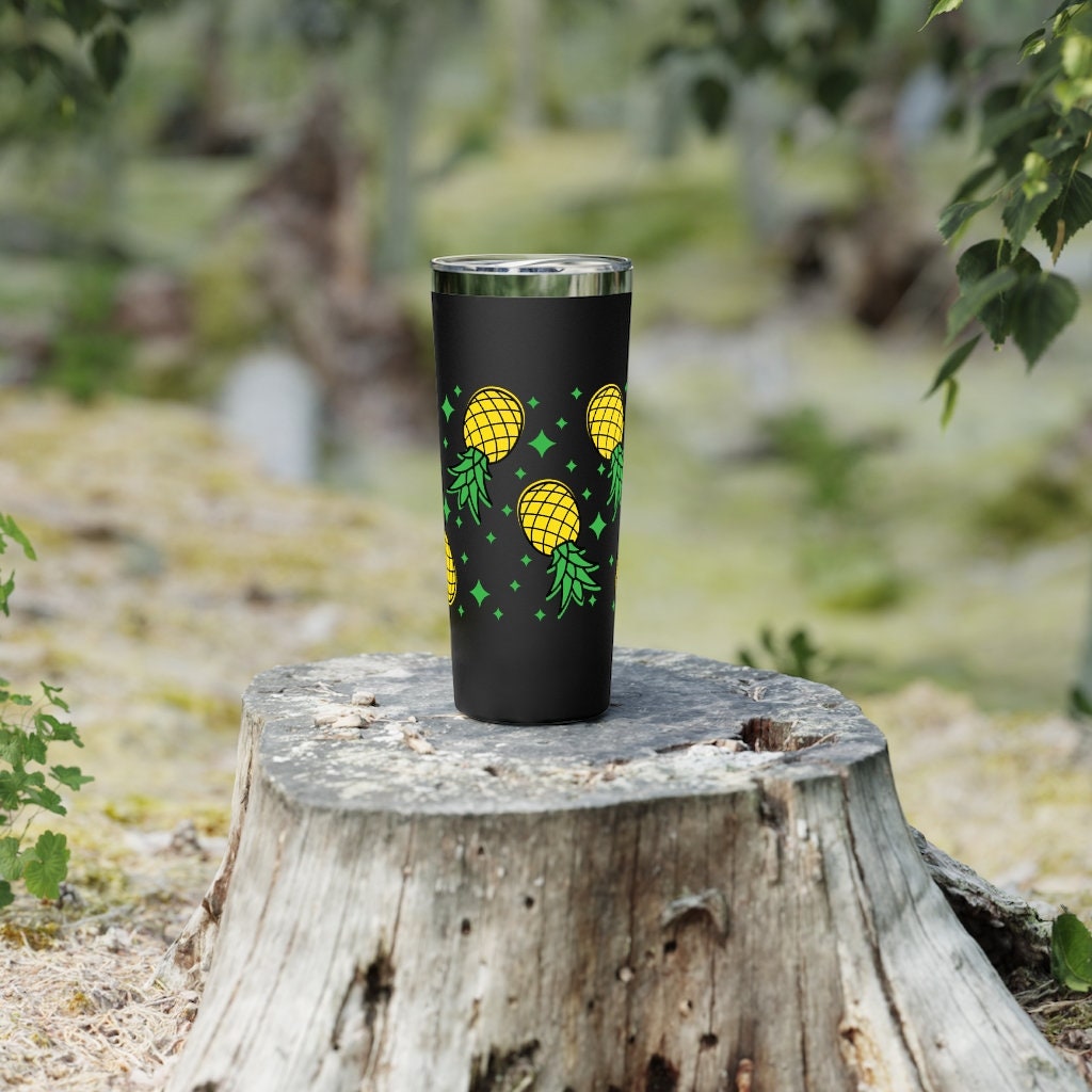 Upside Down Pineapple Copper Vacuum Insulated Tumbler, 22oz