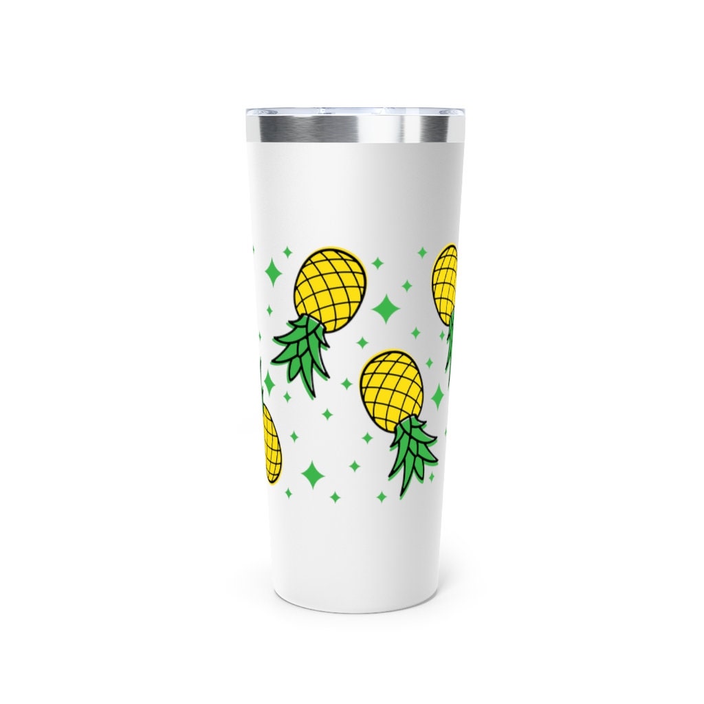 Upside Down Pineapple Copper Vacuum Insulated Tumbler, 22oz