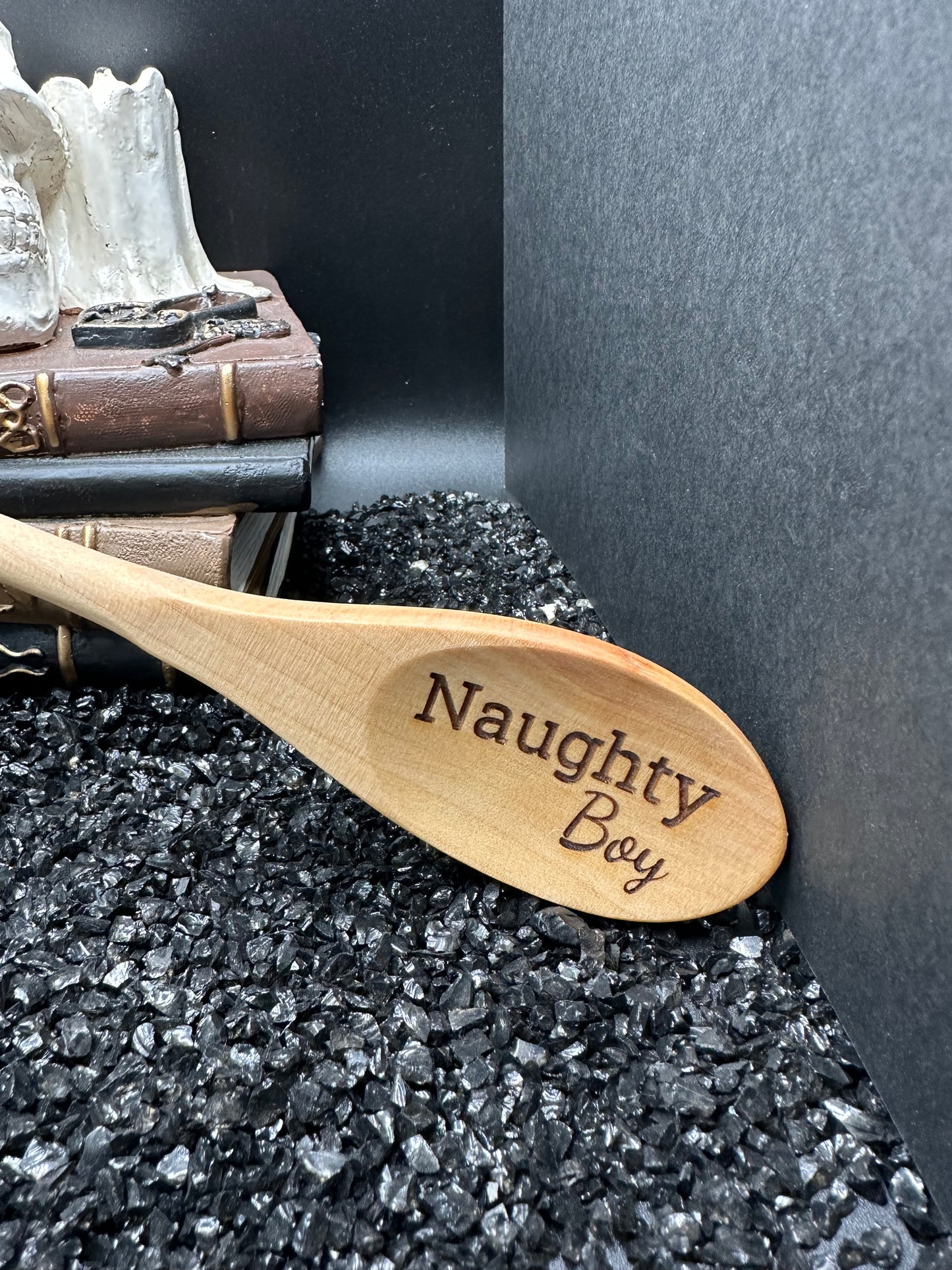 Cuillère en bois gravée Naughty Boy