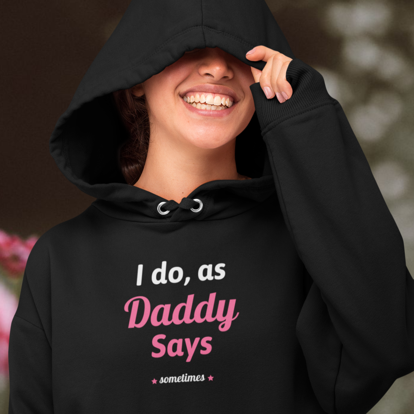 Je fais ce que dit papa... parfois Sweat-shirt à capuche unisexe en mélange épais