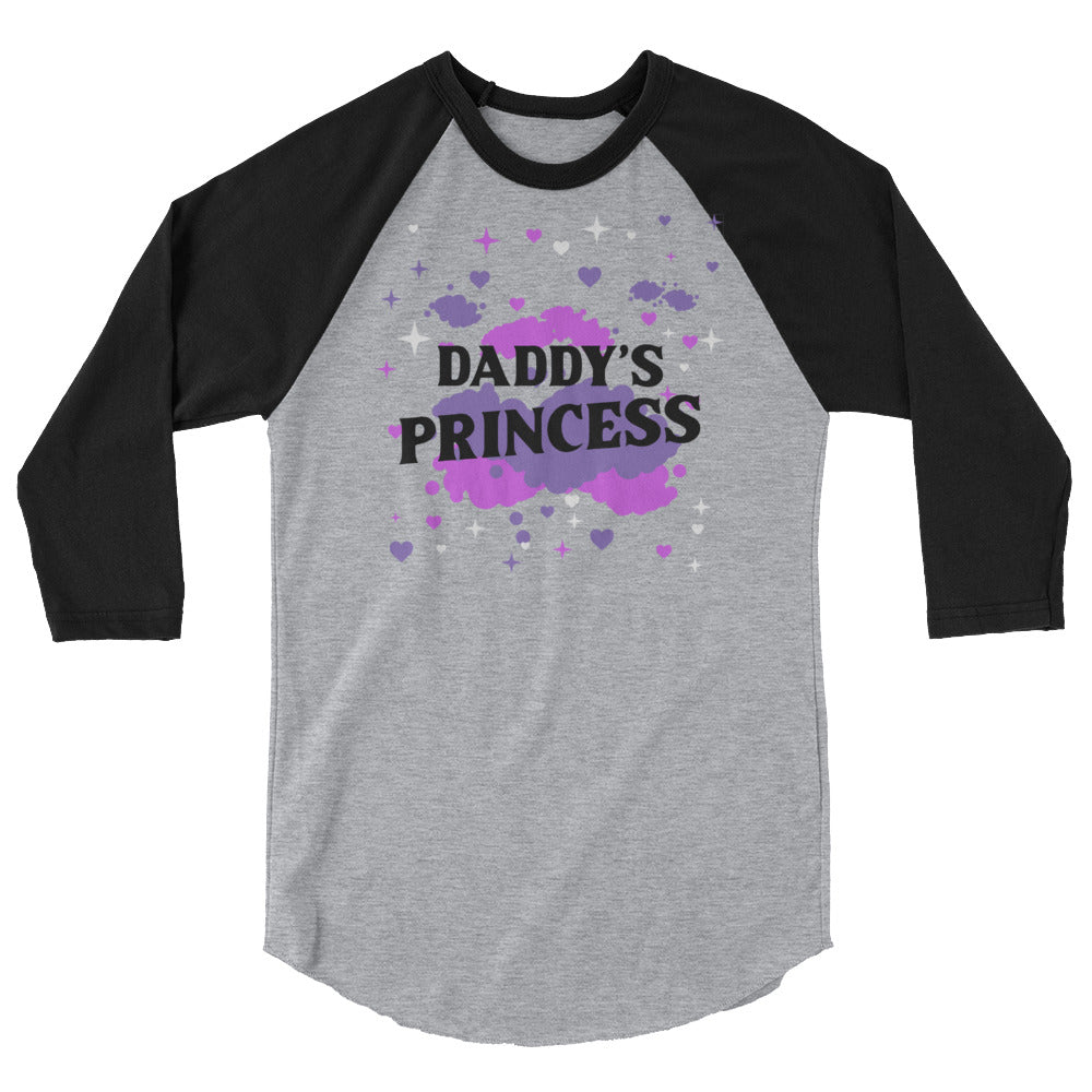 Daddy's Princess 3/4 Sleeve Raglan Shirt