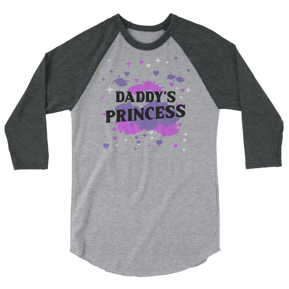 Daddy's Princess 3/4 Sleeve Raglan Shirt