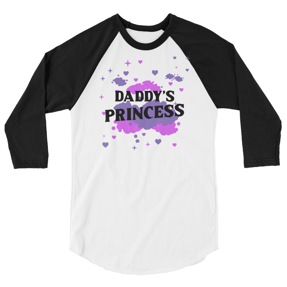 Daddy's Princess 3/4 Sleeve Raglan Shirt