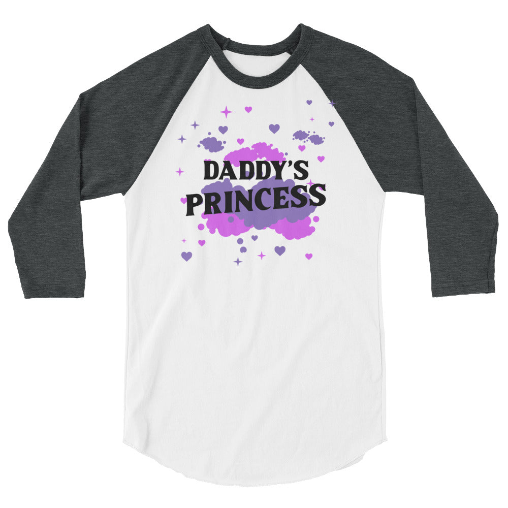 Daddy's Princess 3/4 Sleeve Raglan Shirt