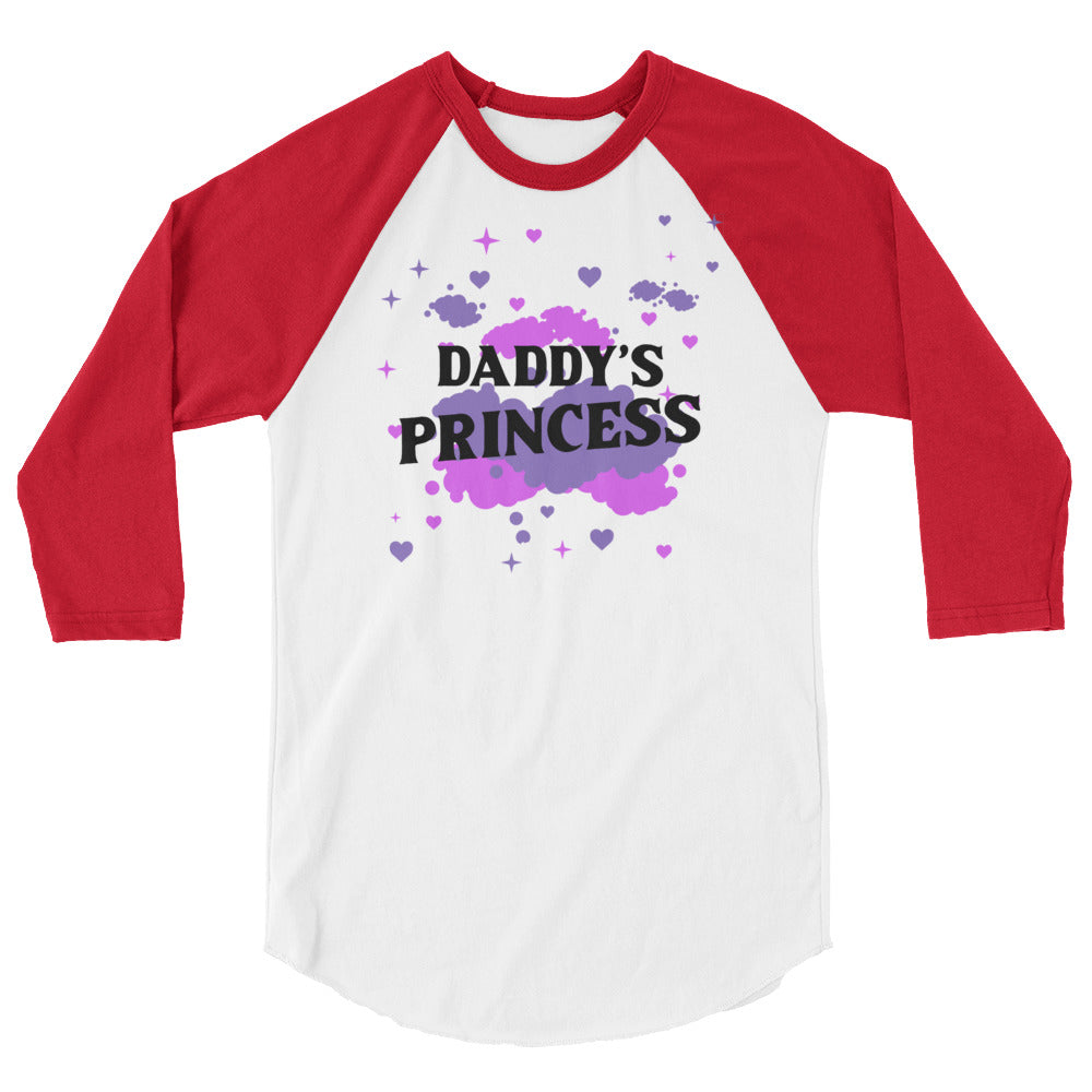 Daddy's Princess 3/4 Sleeve Raglan Shirt