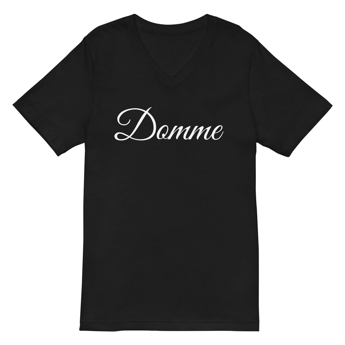 Domme Unisex Short Sleeve V-Neck T-Shirt