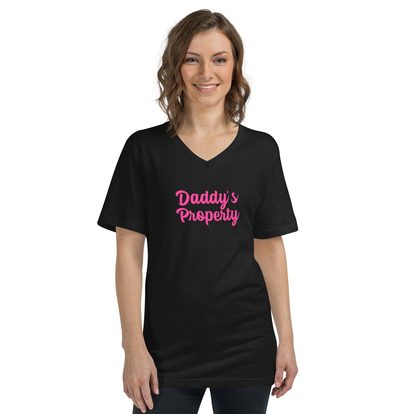 Daddy's Property Unisex Short Sleeve V-Neck T-Shirt